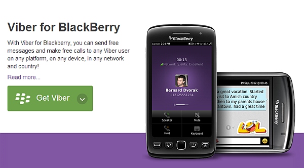 Free Viber Download for BlackBerry