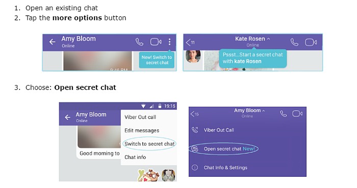 Viber launched Chat Feature which self-destructs and can’t be shared